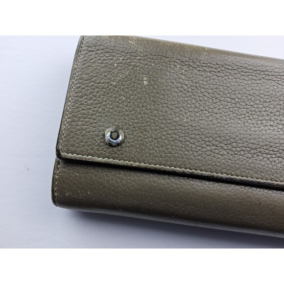 Celine Pebbled Leather Snap Full Size Long Wallet - Picture 3 of 16